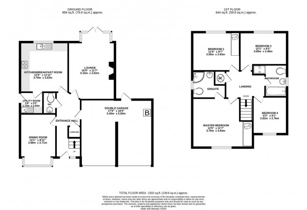 Floorplan for Wain Avenue, Chesterfield