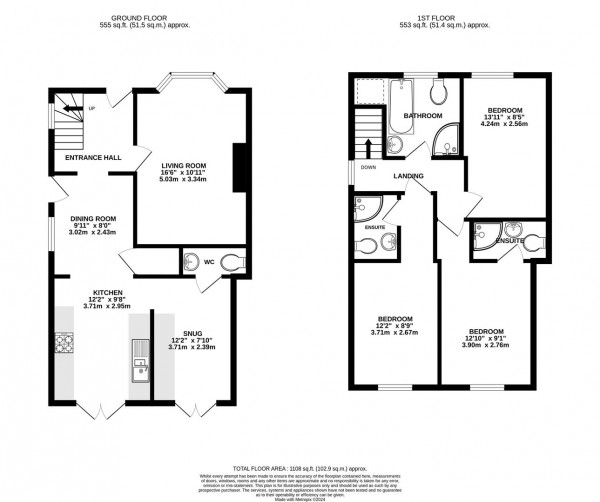 Floorplan for Foljambe Avenue, Walton, Chesterfield