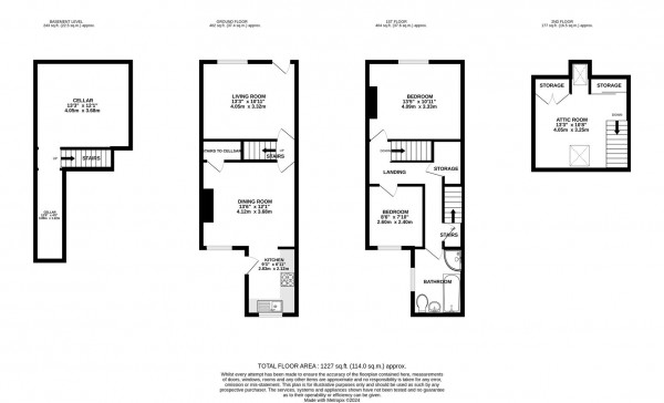 Floorplan for Queen Street, Brimington, Chesterfield