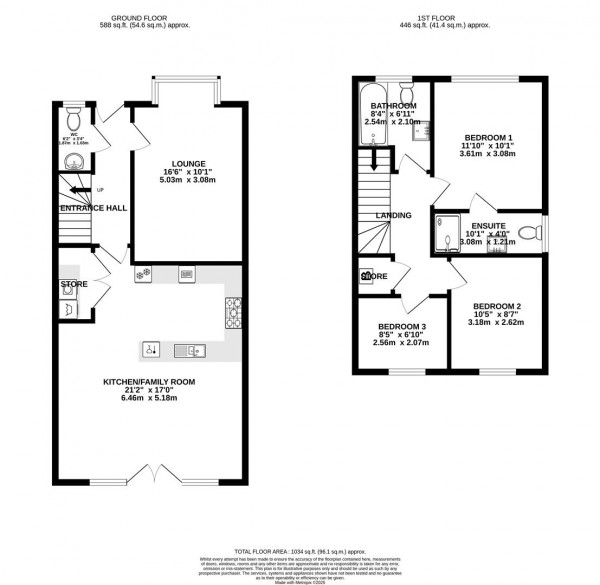 Floorplan for Curbar Rise, Clay Cross, Chesterfield