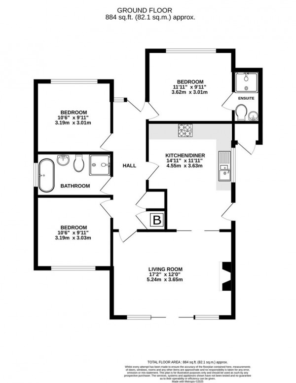 Floorplan for Main Road, Wadshelf, Chesterfield