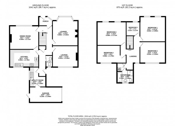 Floorplan for Hill Top, Bolsover, Chesterfield