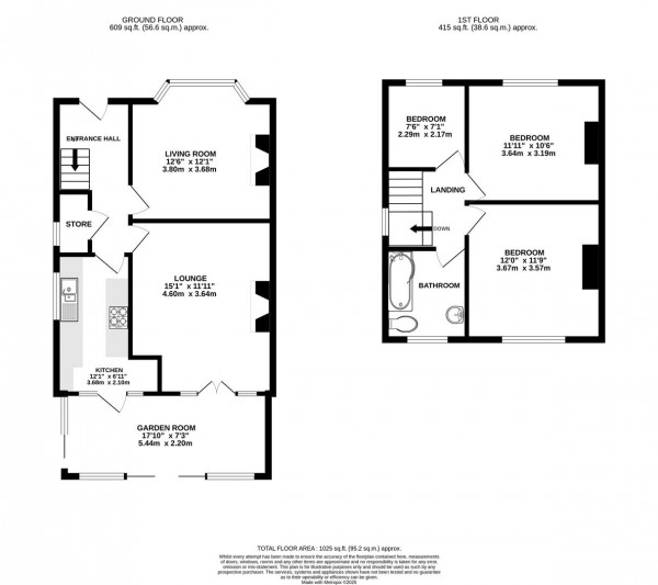 Floorplan for Walton Road, Walton, Chesterfield