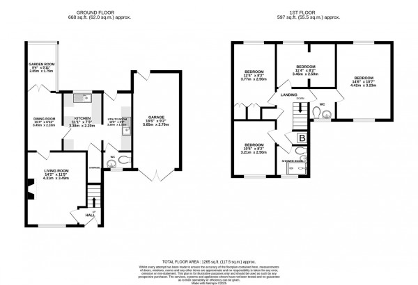 Floorplan for Ashhurst Close, Chesterfield