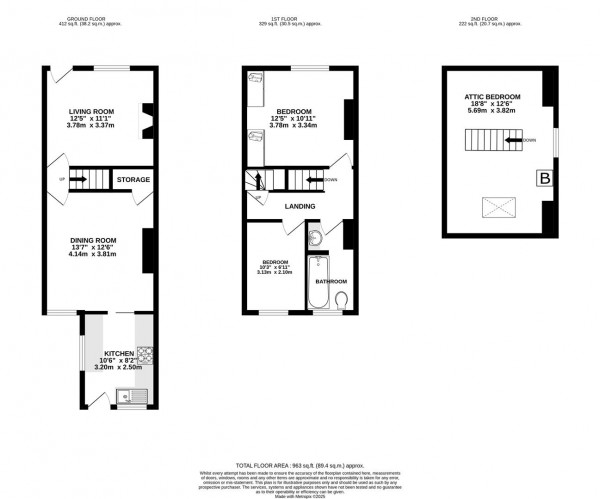 Floorplan for Thanet Street, Clay Cross, Chesterfield