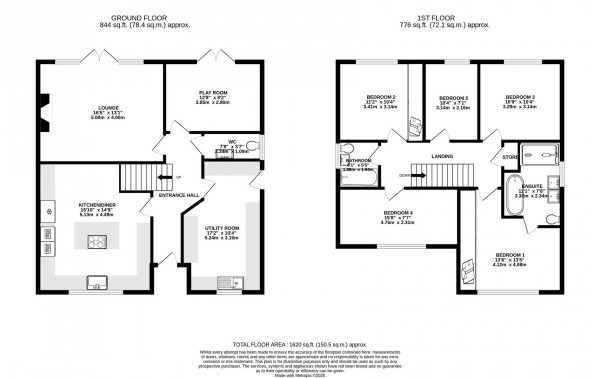 Floorplan for Upper Lum Close, Hady, Chesterfield