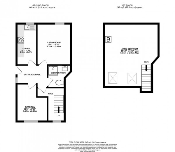 Floorplan for Hawthorne Street, Chesterfield