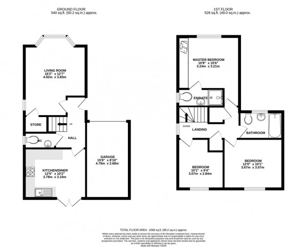 Floorplan for Manor House Court, Chesterfield