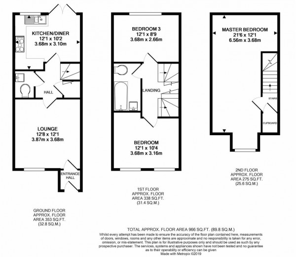 Floorplan for Almond Avenue, Barlborough