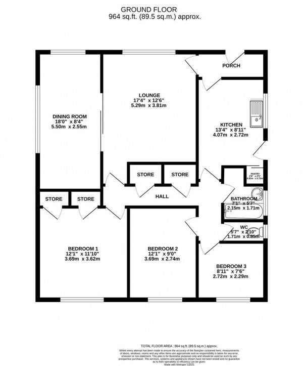 Floorplan for Bolsover Hill, Bolsover, Chesterfield