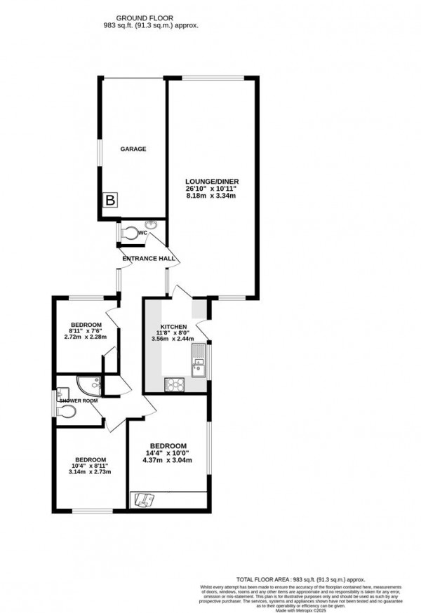 Floorplan for Foljambe Avenue, Walton, Chesterfield